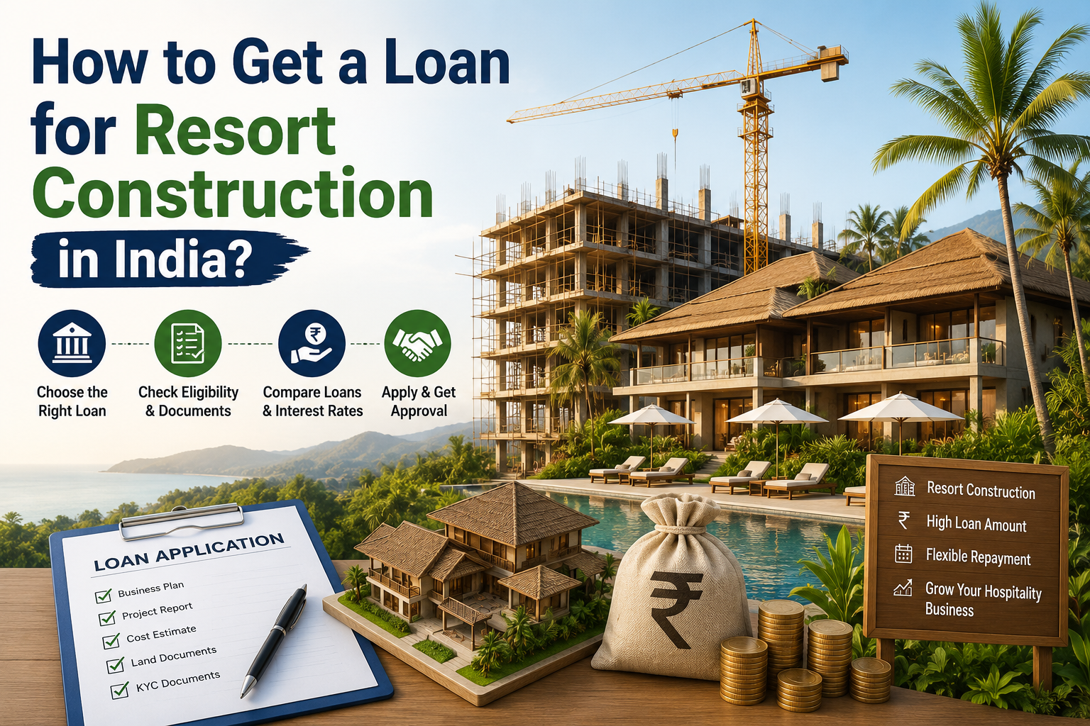 How to Get a Loan for Resort Construction in India?