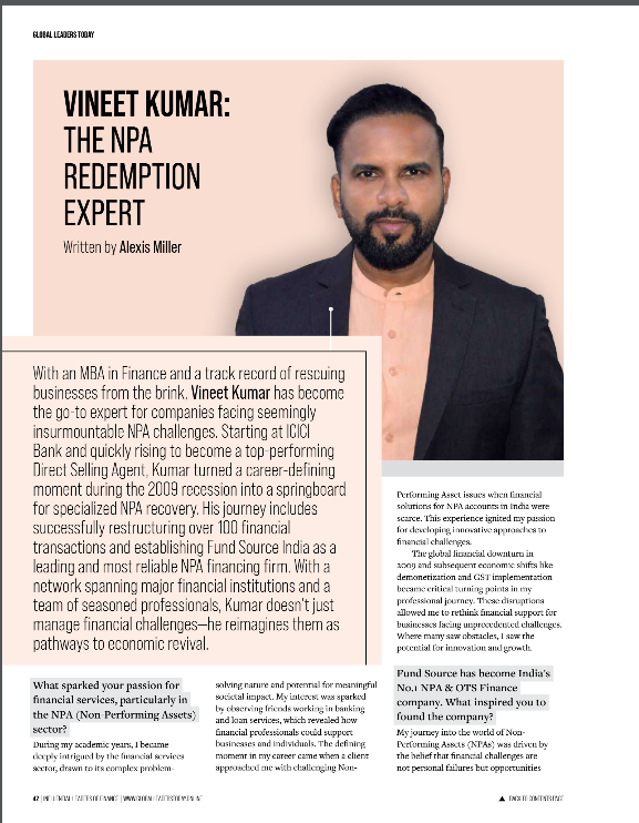 certificate from Gloabal Leader